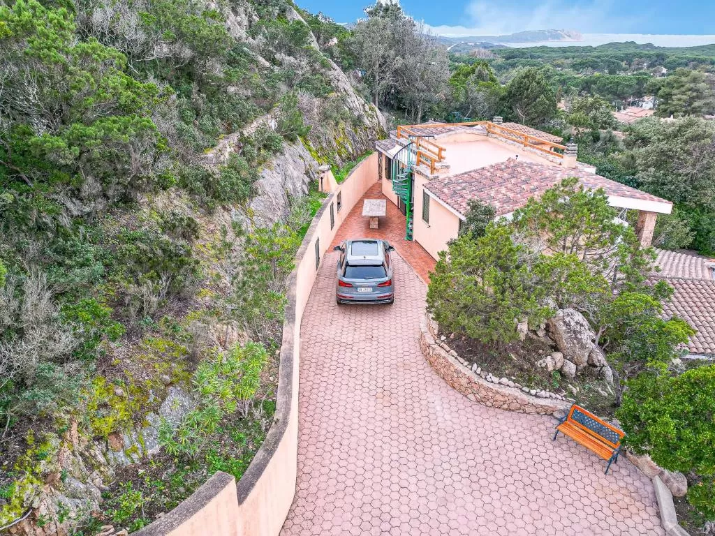 Villa Sunset e il paesaggio visti dall'alto